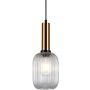 Italux ANTIOLA PND-5588-1M-BRO+CL Suspension lumineuse 1x40W/E27 IP20
