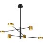 Italux REMDAL PND-16374-6 BK+GD Lustre 6x30W/LED 3000K 847LM IP20