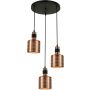 Italux RESTENZA PND-2439-3-COP Suspension lumineuse 3x40W/E27 IP20