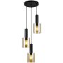 Italux SARDO PND-5581-3A-BK+AMB Suspension lumineuse 3x40W/E27 IP20