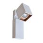 Italux ARAVENA WLB073/5W 4000K WH+GO Applique murale 1x5W/LED 450LM