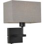 Italux NORTE WL-1122-1-A-BM-RC-GR Applique murale 1x60W/E27 IP20