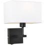 Italux NORTE WL-1122-1-A-BM-RC-WH Applique murale 1x60W/E27 IP20