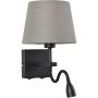 Italux NORTE WL-1122-2-BL-BM-RO-GR Applique murale 2x60W, 3W/E27, LED 3000K 350LM IP20