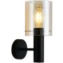 Italux SARDO WL-5581-1A-BK+AMB Applique murale 1x40W/E27 IP20