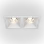 Maytoni ALFA LED DL043-02-15W4K-SQ-W Spot encastré 2x30W/LED 4000K 2500LM IP20