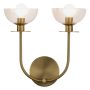Elstead Lighting Sylvia ALM-SYLVIA-2WB-BG-CL Applique murale 2x40W/E14 IP20