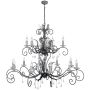 Elstead Lighting AMARILLI AML15-BLK-SILVER Lustre 15x60W/E14
