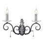 Elstead Lighting AMARILLI AML2-BLK-SILVER Applique murale 2x60W/E14