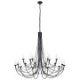 Elstead Lighting CARISBROOKE CB18-BLACK Lustre 18x60W/E14