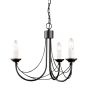 Elstead Lighting CARISBROOKE CB3-BLACK Lustre 3x60W/E14