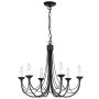 Elstead Lighting CARISBROOKE CB6-BLACK Lustre 6x60W/E14