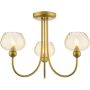 Dar Lighting Cognac COG0335 Lampe de plafond 3x40w/G9 ip20
