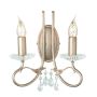 Elstead Lighting CHRISTINA CRT2-SILVER-GOLD Applique murale 2x60W/E14