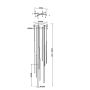 Maytoni Light stick MOD236PL-L54BS3K Suspension lumineuse 1x46W/LED 3000K 3350lm IP20