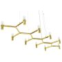 King Home ATOMIC LONG DW-d1005-10C.GOLD Suspension lumineuse 10x10W/G9 IP20