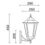 Novolux ELITE 6 096H-G05X1A-01 Applique murale 1x42W/E27 IP43