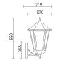 Novolux ELITE 6 096J-G05X1A-01 Applique murale 1x42W/E27 IP43