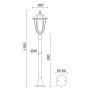 Novolux ELITE 6 096P-G05X1A-02 Lampe sur pied 1x42W/E27 IP43