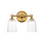 Feiss Hugeunot Lake FE-HUGOLAKE2BATH-BB Applique murale 2x3.5W/G9 IP44