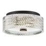 Hinkley Lighting Elle HK-ELLE-F-S-BK Plafonnier 2x60W/E27 IP20