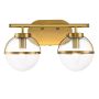 Hinkley Hollis HK-HOLLIS2-C-HB-BATH Applique murale 2x60W/E14 IP44