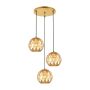 Italux HILO PND-22341-3SA-GD Suspension lumineuse 3x40W/E27 IP20