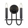Kichler Capitol Hill KL-CAPITOL-HILL2-BLK Applique murale 2x40 W/E14
