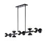 Kichler Palta KL-PALTA-LP10-BK Suspension lumineuse 10x40W/E14 IP20