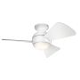 Kichler Sola KLF-SOLA-34-WHT Ventilateur 1x10W/LED 3000K 1116 lm IP23