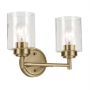 Kichler Winslow KL-WINSLOW-2W-NBR Applique murale 2x60W/E27 IP20