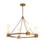 Elstead Lighting Kristy KRISTY4-DG-OPAL Lustre 4x40W/E27 IP20