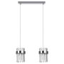 Light Prestige Vetro LP-2910/2L CH Suspension lumineuse 2x10W/E14 IP20