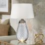 Elstead Lighting LENA LARGE LENA-TL-L-SMOKE-OWSS Lampe de table 1X7W/GU10+1x60W/E27