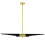 King Home APOLLO MD21419-2M.BLACK.GD Suspension lumineuse 2x40W/E27 IP20