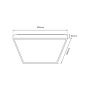 Milagro QUADRO ML7932 Plafonnier 1x66W/LED 3000K-6000K 7050lm IP20