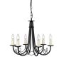 Elstead Lighting MINSTER MN6-BLACK Lustre 6x60W/E14