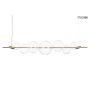 King Home ECHO MSE010100348 Suspension lumineuse 1x16W/LED 3000K 1280LM IP20