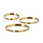 King Home RING MSE0000406080 Suspension lumineuse 3x1x25W|1x38W|1x50W/LED 3000K 2000LM-4000LM IP20