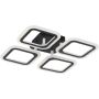 Zuma Line STELLAR MS232040R-BK Lampe de plafond 4x30W/LED 3000-6000k 2600lm