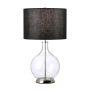 Elstead Lighting Orb ORB-CLEAR-PN-BLK Lampe de table 1x60W/E27