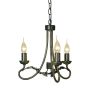 Elstead Lighting OLIVIA OV3-BLK-GOLD Lustre 3x60W/E14