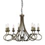 Elstead Lighting OLIVIA OV8-BLK-GOLD Lustre 8x60W/E14