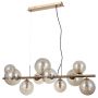 Italux CANELLO PND-406007-10-HBR Suspension lumineuse 10x5W/G9 IP20