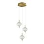 Italux Corado PND-81418-3-BK-GD Suspension lumineuse 1x12W/LED 3000K 1084lm IP20