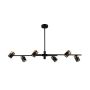 Italux Elice PND-58892-6-BK-BRO Lampe de plafond 6x35W/GU10 IP20