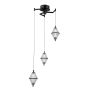 Italux Fuente PND-34395-3-BK Suspension lumineuse 3x15W/LED 3000K 1108lm IP20