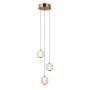Italux Ganti PND-34362-3-HBR-OPAL Suspension lumineuse 3x8W/LED 3000K 865lm IP20