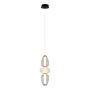 Italux Gastel PND-74937-3-BK Suspension lumineuse 1x16W/LED 3000K 1000lm IP20