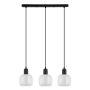 Italux LAMEZIA PND-67594-3-BK+CL Suspension lumineuse 3x40W/E27 IP20
